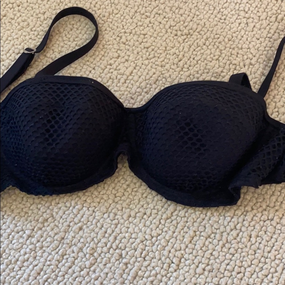 Bleu Rod Beattie Black Mesh Swim top